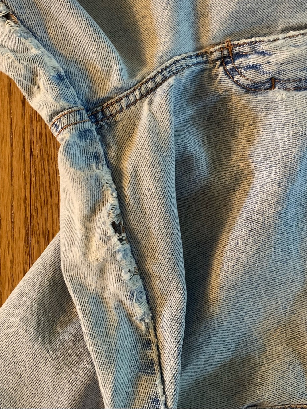 Vtg 90s Zena High Waisted Thrashed Mom Jeans Made in USA Sz 10 Fits 27 28 - Picture 9 of 16